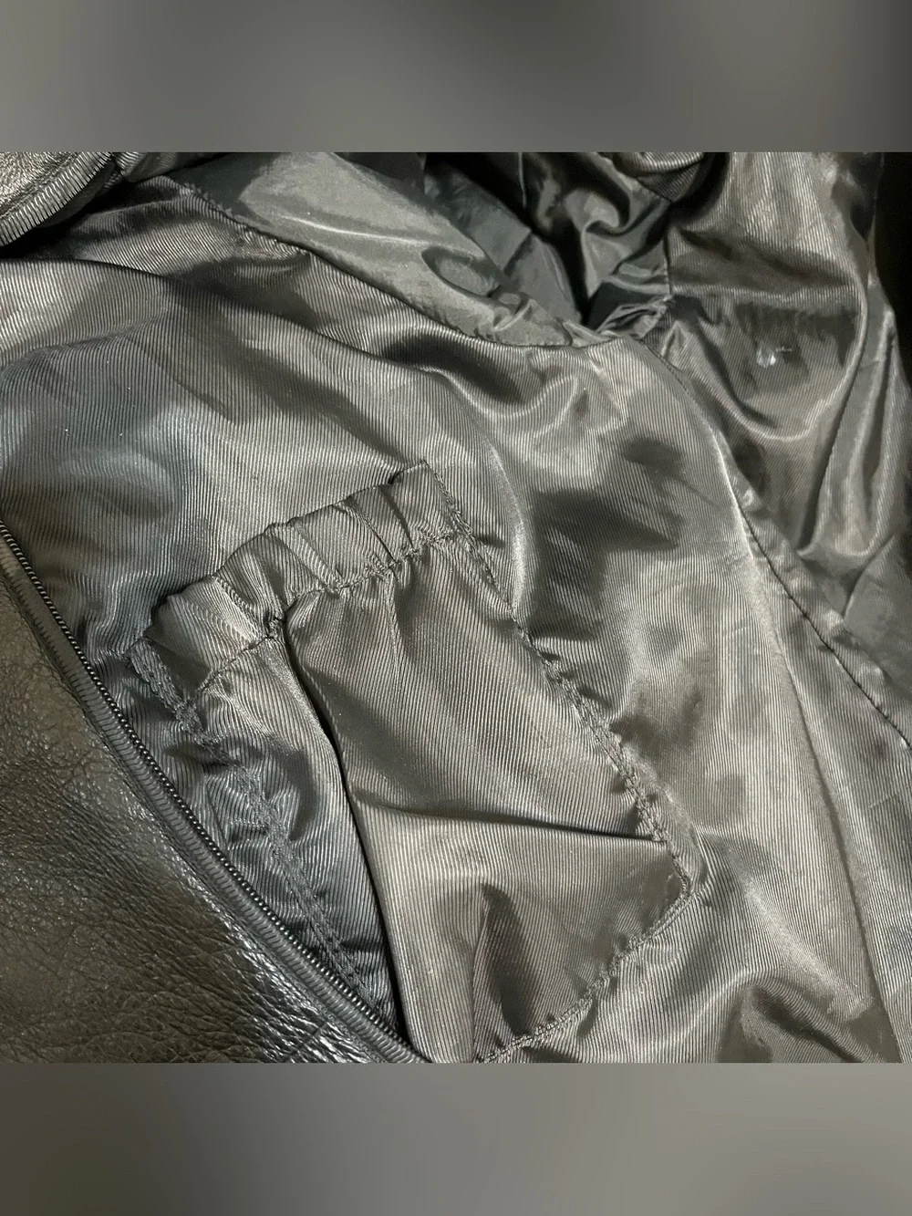 Black Leather Button-Up Men’s Jacket Wilson Small
